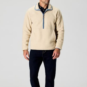 Sweat-shirt pour homme en gros, sweat-shirt à fermeture éclair sur le côté personnalisé, étiquette personnalisée, col montant, pull à fermeture éclair sur le côté pour homme - Product Image 2