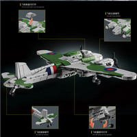 Kit de Modélisme Avion de Chasse De Havilland Mosquito Airforce 526 Pièces – Ensemble de Blocs de Construction