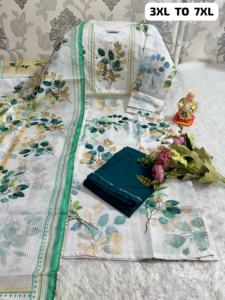 Seda de muselina de diseño de Bollywood con estampado y trabajo manual, pantalón Kurti y Fabricante Mayorista Dupatta de Surat - Product Image 5