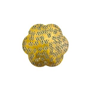 Dessous de verre en tôle de forme ronde pour événements hôtels-restaurants de qualité durable avec dessous de verre en tôle d'or fini brillant - Product Image 3