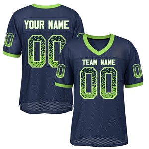 Custom Performance Short Sleeve Breathable Football Shirt | American Football Jersey 100% Polyester Unisex Adult - Product Image 3