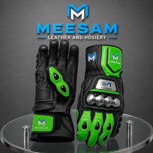 Gants de moto en cuir pour la course, nouveaux modèles 2027, protection complète des doigts, gants de course respirants et ventilés pour side-car - Product Image 1