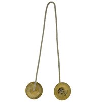 Handmade High Quality Percussion Instrument-Sound Therapy Gong Brass Pair-Indian Musical Instrument 3cm Diameter