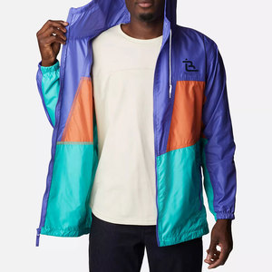 Veste coupe-vent en nylon imperméable légère à fermeture éclair intégrale avec capuche pour l'extérieur, veste décontractée sur mesure - Product Image 5