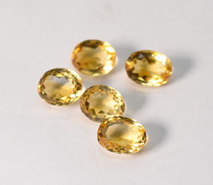 Lote de 5 Piedras de Citrino Natural, Corte Ovalado, Corte Briolette, 18.55 Quilates, Lote de 10.5X8 mm - Product Image 2