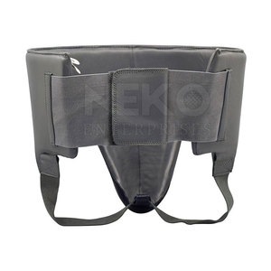 Protector de ingle de cuero de alta calidad con logotipo personalizado Transpirable y cómodo Tamaño personalizable para boxeo MMA-MOQ disponible - Product Image 3