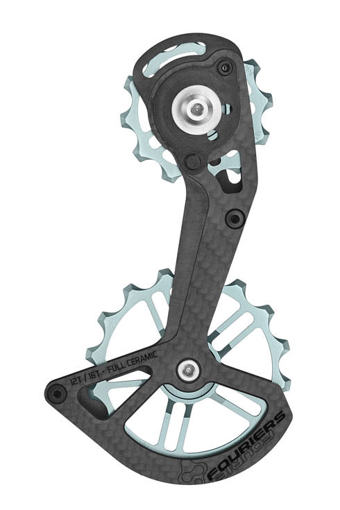 S.b กรงคาร์บอนสีดำ anodized รอก"