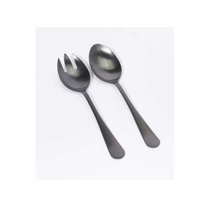 Ensemble de couverts à long manche en métal, service de service de bar à salade, poignée martelée Antique, service de service de salade - Product Image 3