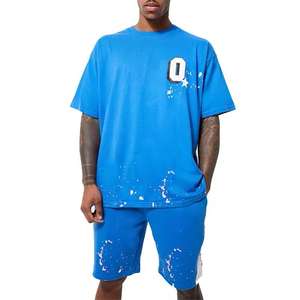 Camiseta vintage personalizada con pantalones cortos a juego para adultos y hombres, ropa deportiva Twinsets, ropa de moda, conjuntos de camisetas y pantalones cortos - Product Image 1