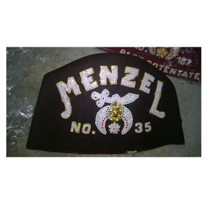 Venta al por mayor de sombreros Fez Sombrero de fieltro de lana Cuerpo Fez Cap Personalizado 100% Lana Bordado a mano Win Master Headwear Shriners Fez 5-8days Adultos - Product Image 1