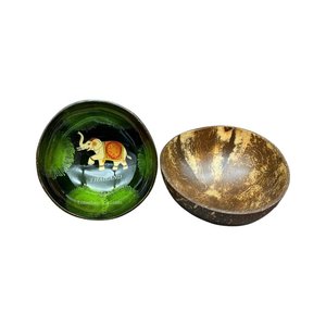 Vente en gros de vaisselle technique personnalisée écologique bols en coquille de noix de coco laqués fabriqués au Vietnam - Product Image 2