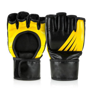 Top Quality made Half Finger MMA Gloves Leather Gloves Training Kickboxing Gloves Martial Arts - Product Image 4