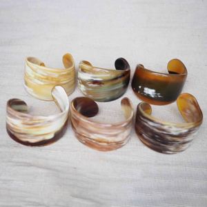 Joyería de moda pulseras de cuerno natural brazaletes pulsera hecha a mano brazalete de buena calidad al por mayor - Product Image 4
