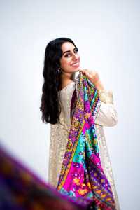 <b>Indian</b> Traditional Banarasi Dupatta for Women Trendy Ethnic Wear <b>Shawl</b> for Casual Dresses Fashionable Ethnic Scarves & <b>Shawls</b> - Product Image 4