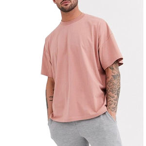 T-shirt à col ras du cou pour hommes, 100% coton 240sm, de luxe, surdimensionné, coupe boxy, avec épaules tombantes, design personnalisé, qualité supérieure - Product Image 3
