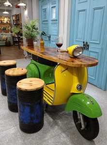 핫 세일 독점 모던 빈티지 우드 친환경 내구성 바 테이블 레스토랑 상업용 - Product Image 5