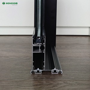 Porte de balcon coulissante anodisée en poudre au design moderne pour l'intérieur, l'extérieur, le salon, le jardin, l'appartement et le centre commercial. - Product Image 5