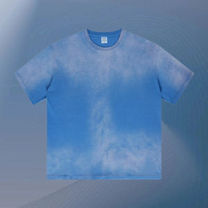 Camiseta Dehan NA de Diseño Moderno, Lavado Desteñido al Sol, Estilo Urbano Extragrande para Hombre, 100% Algodón, Camisetas Retro Vintage - Product Image 3