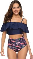 Nuevo Bikini Deportivo de Una Pieza Multicolor, Traje de Baño de Cintura Alta, Delgado y Elegante, Ropa de Playa 2025, Bikini Sexy para Adolescentes