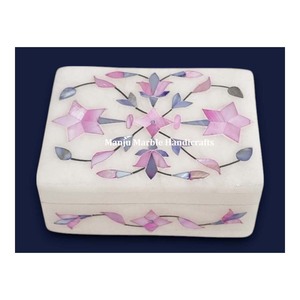 Customized Design Handmade Marble Inlaid <b>Box</b> With MOP Material Inlay Work For Home Decoration and Jewelry Gifts Item - Product Image 2