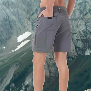 Pantalones Cortos Tácticos de Lona para Hombre, de Secado Rápido, Transpirables, Ligeros, Diseño Versátil con Múltiples Bolsillos, para Pesca, 100% Poliéster - Product Image 5