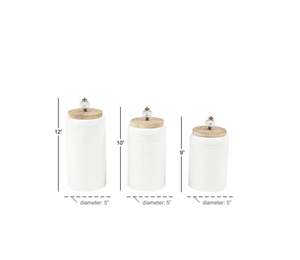 White Metal <b>Storage</b> Jar <b>Container</b> for Food Species Dry Fruits <b>Storage</b> <b>Container</b> Jar Home Hotel Restaurant <b>Kitchen</b> Decoration - Product Image 4