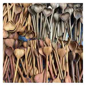 <b>Wooden</b> Spoon for Kitchen Use Handmade in Vietnam Eco-Friendly Long Handle <b>Cooking</b> <b>Utensils</b> for Stirring and Serving Food - Product Image 1