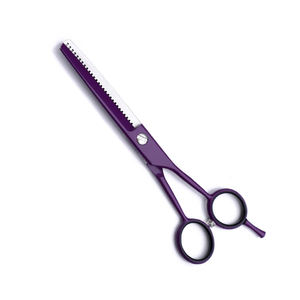 กรรไกรซอยบางเคลือบสีตามสั่งกรรไกรตัดซูเปอร์คัทกรรไกรเหล็กคาร์บอนสูงสำหรับความงาม - Product Image 1