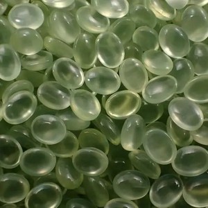 Cabujones calibrados semipreciosos ovalados lisos de piedra de Prehnita Natural de 2mm y 3mm a precio de fábrica del fabricante en línea Alibaba - Product Image 1