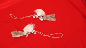 พู่ไหมนุ่มทำมือสำหรับตกแต่งผ้าม่านและกระเป๋า คุณภาพสูง สีแดงเข้ม SE - Product Image 4