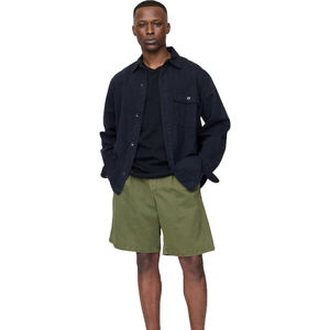 กางเกงขาสั้นผ้าฝ้ายสำหรับผู้ชายกางเกงขาสั้นของผู้ชายสีพื้นมีเชือกรูดสำหรับเล่นกีฬาแนวสตรีททำจากผ้าฝ้าย100% โลโก้ตามสั่งสำหรับฤดูร้อน - Product Image 5