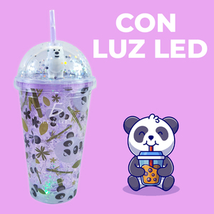 Bicchiere da 450 ml con Luce LED, Cannuccia Riutilizzabile, Isolamento Termico, Alimentato a Batteria - Product Image 5