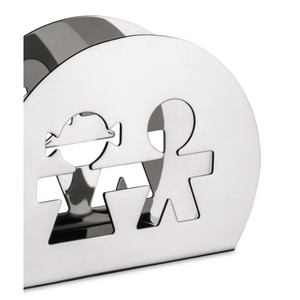 Modern Stainless Steel Napkin Holder Silver Color Metal Design for Kitchen Weddings Hotels-<b>Tabletop</b> <b>Storage</b> Supply - Product Image 2