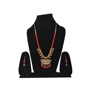 Bijoux demi-lune en alliage oxydé rouge pour les occasions de fête - Product Image 2