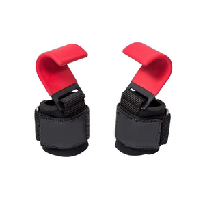 ยิมยกน้ําหนักหนักดึงการฝึกอบรม Neoprene เหล็กข้อมือปาล์มป้องกันสายรัดยกกําลัง - Product Image 3