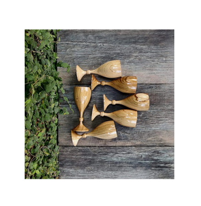 Verre à vin de table en bois avec nouveau Design luxe Champaign Party finition naturelle verre à vin design de luxe - Product Image 6