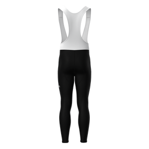 Pantalon de cyclisme pour homme, noir uni, grande taille, sans couture, réversible - Product Image 4
