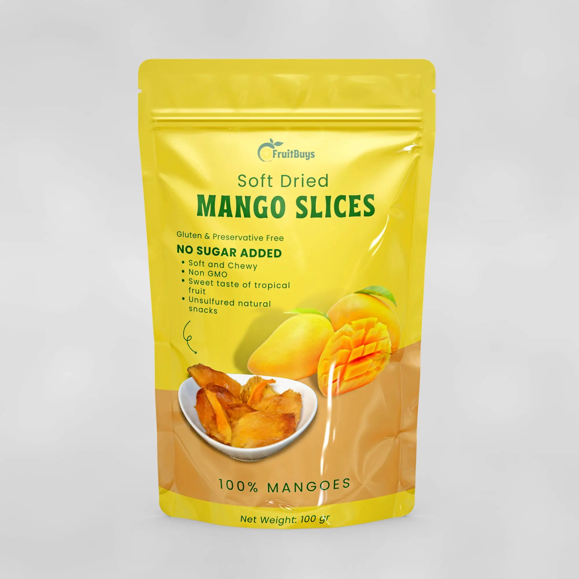 Dried Mango No Sugar Added Dried Fruit Unsweetened Dried Mangoes Slices Mango Dried No Sugar All-Natural Dried Mangos Dry