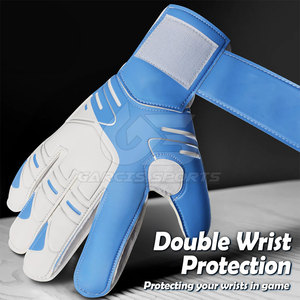 Gants de gardien de but de football avec paume à forte adhérence et doublure douce et confortable Gants de gardien d'entraînement avec adhérence améliorée - Product Image 4