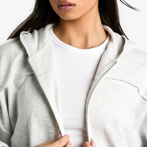 Sudadera con Capucha para Mujer, Diseño Transpirable y Cómodo, Cierre de Cremallera, Tejido Grueso para Invierno, Precio al por Mayor, Diseño OEM - Product Image 2