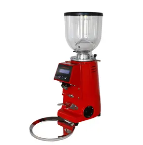 TOP QUALITY ITALIAN PROFESSIONAL COFFEE GRINDER ONDEMAND FOR CAFES AND HORECAFLAT BURRS 64mm RED
