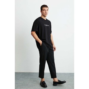 T-shirt en coton biologique 100% pour homme GRIMELANGE Frank, à imprimé texturé épais et surdimensionné - Product Image 5