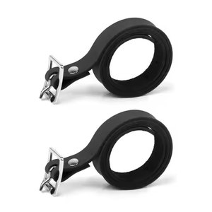 Correas de espuelas de cuero de vaca hechas a medida de alta calidad, hebilla de aleación, botas de montar ecuestres resistentes, tachuela inglesa occidental ajustable - Product Image 1