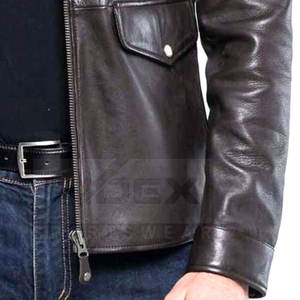 Breathable Winter Warm <b>Men</b> <b>Leather</b> <b>Jacket</b> Casual Wear <b>Leather</b> <b>Jacket</b> for <b>Men</b> In Reasonable Price - Product Image 5