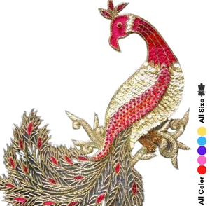 Nouvelle conception, broderie florale 3D faite à la main, strass, patch de mariage pour robe de soirée, décoration de robe de mariée - Product Image 2