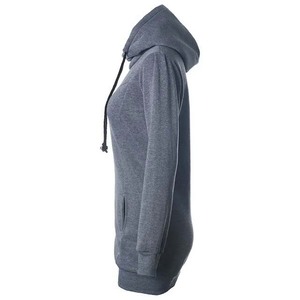 Sudaderas CON CAPUCHA DE Color gris para mujer, sudaderas con capucha largas transpirables para otoño e invierno, ropa de algodón con bolsillo de secado rápido al por mayor - Product Image 6