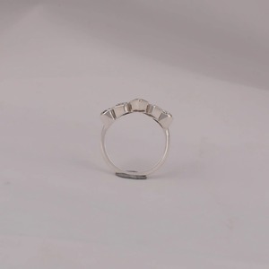 Bague Marquise en or massif avec cinq pierres, poire rayonnante, diamant cultivé en laboratoire, cadeau d'anniversaire unique, nouveau design certifié IGI - Product Image 5