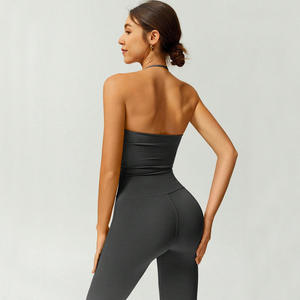 จั๊มสูทขายดีสำหรับผู้หญิง บอดี้สูท ชุดโยคะ ชุดกีฬาและฟิตเนส เสื้อผ้ารัดรูปสำหรับออกกำลังกาย - Product Image 4