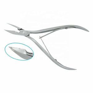Pince à ongles en acier inoxydable, pour cuticules, avec pointe de 12mm, pour coupe pliante - Product Image 1