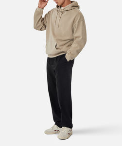 Sweat à capuche avec logo personnalisé de qualité supérieure pur coton vêtements de sport pour hommes super grand sweat à capuche unisexe confortable et doux sans doublure teint uni - Product Image 3